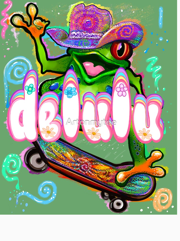 Delulu cowboy Frog sarcastic funny humor by Artonmytee