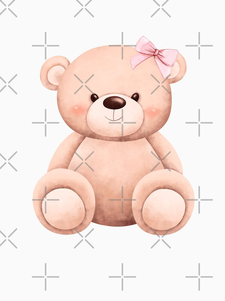Kawaii Bear with Bow by amyshira7