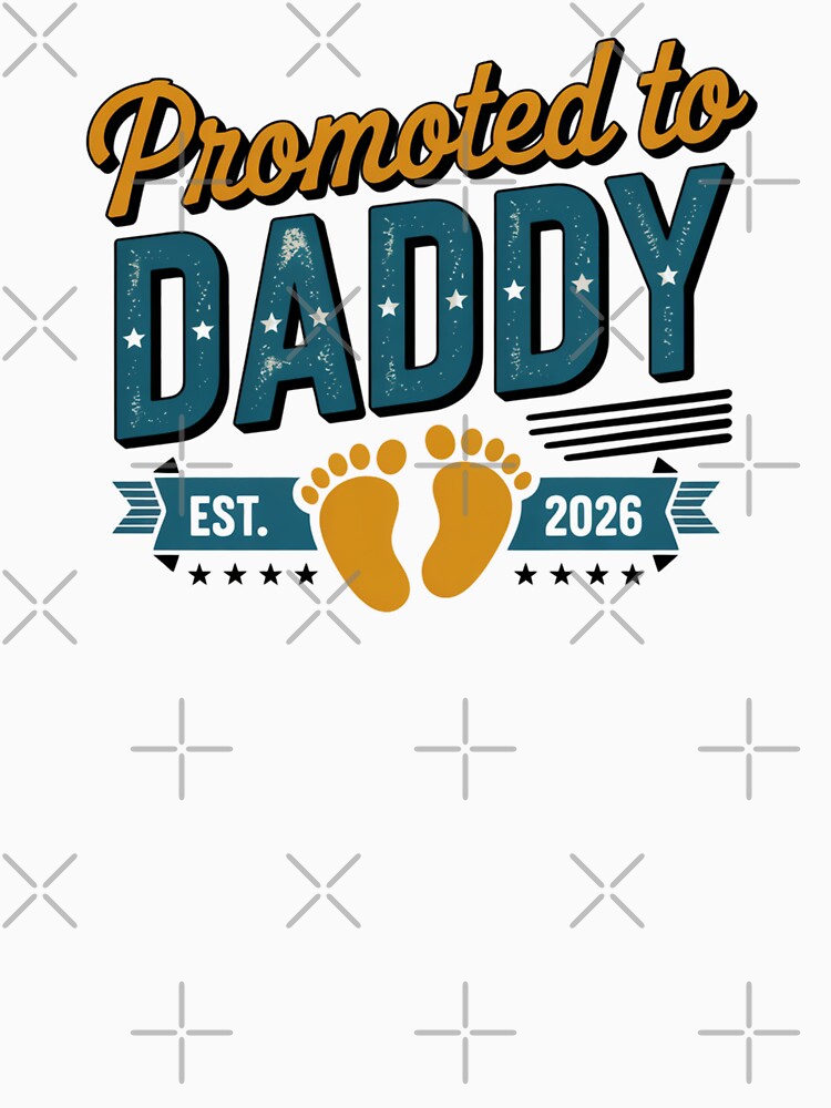 Promoted To Daddy Est. 2026 New Dad Expecting Father Announcement by CORJIDOG-ART