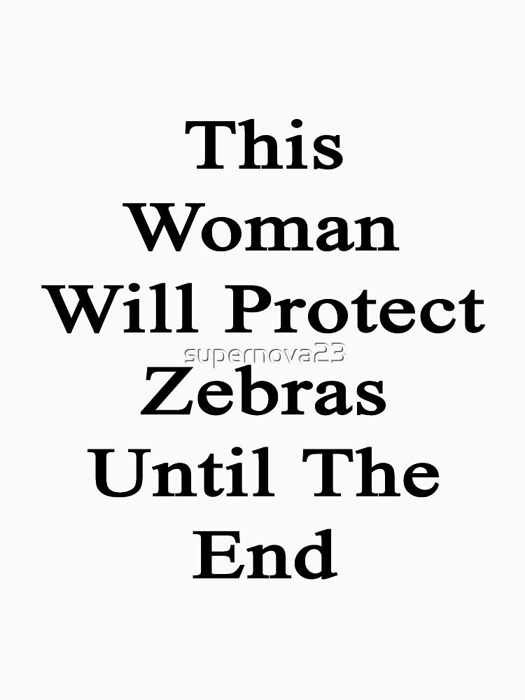 This Woman Will Protect Zebras Until The End by supernova23