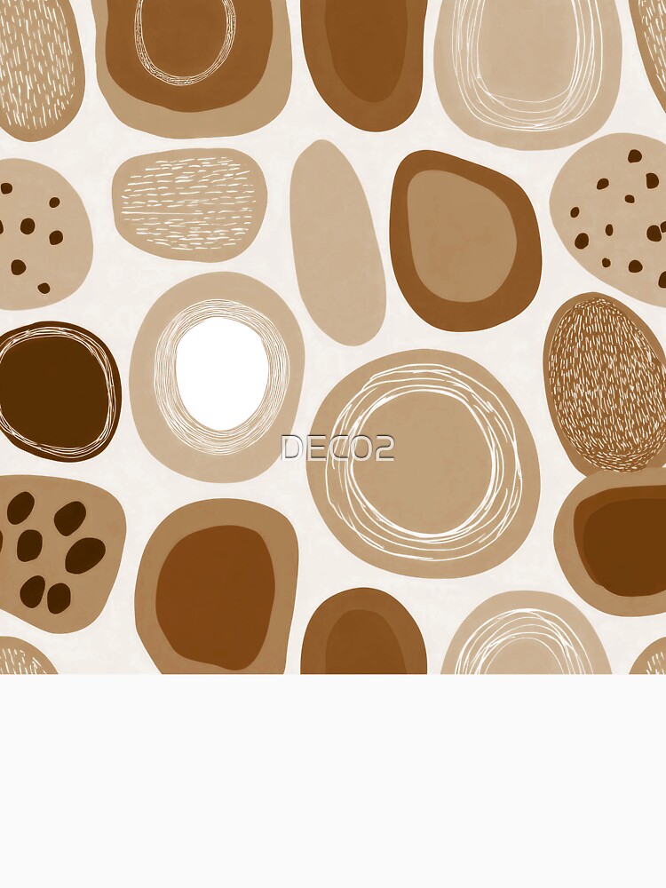 Boho Earth Tones And Caramel Hues Abstract Designs by DEC02
