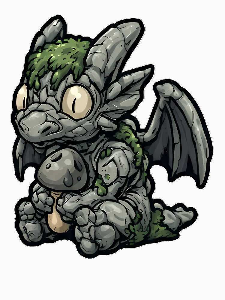 Mossy Gargoyle Mushroom by IllumeInk
