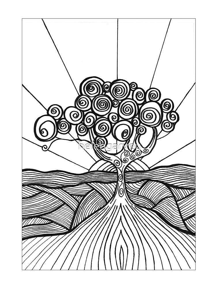 Tree illustration 3 by helengarvey