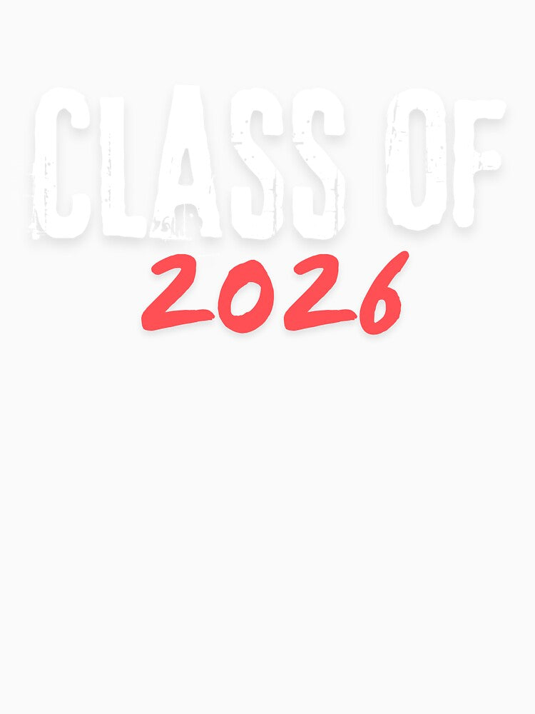 Class of 2026 (print on black) by Cottageshop