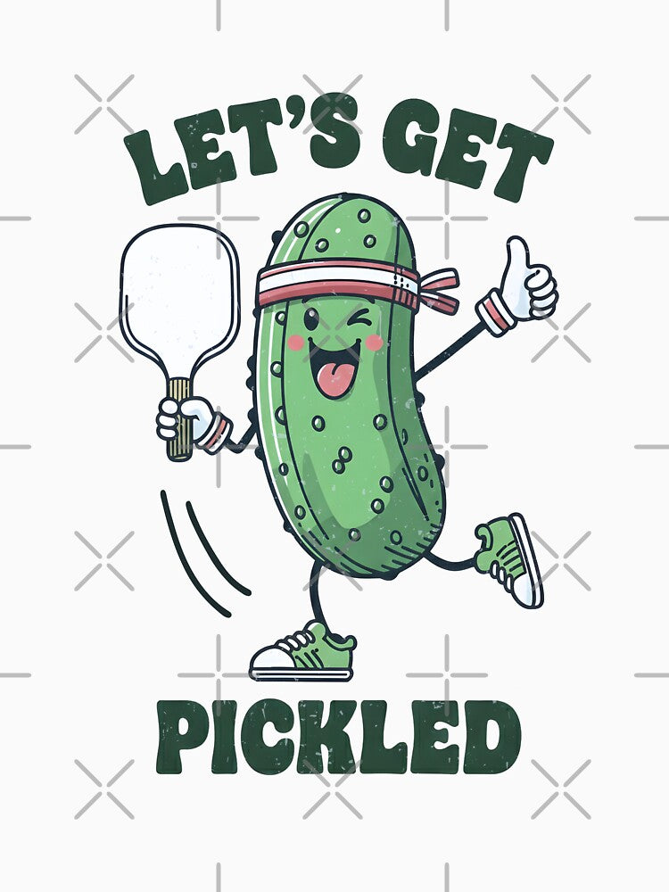 Let's Get Pickled Cute Pickle Character by HowToCanadian