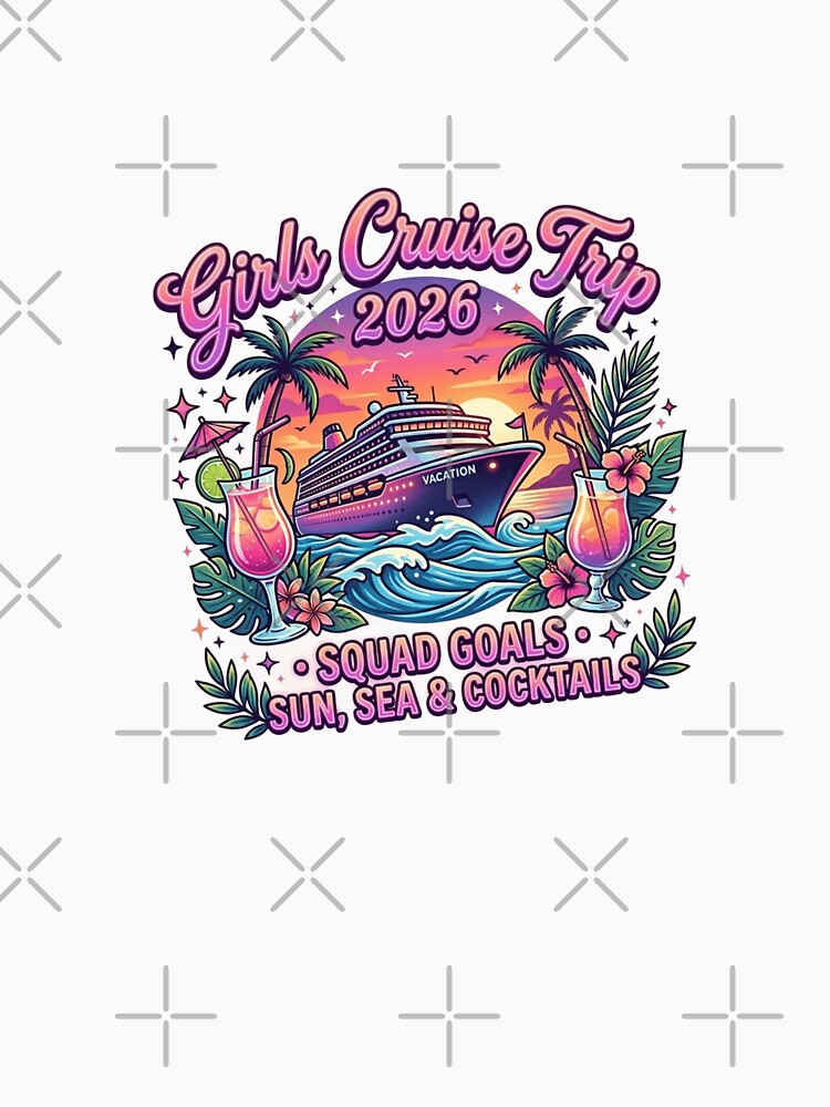 Girls Cruise Trip 2026 T-Shirt | Matching Girls Vacation Cruise Tee by DmaarGroup