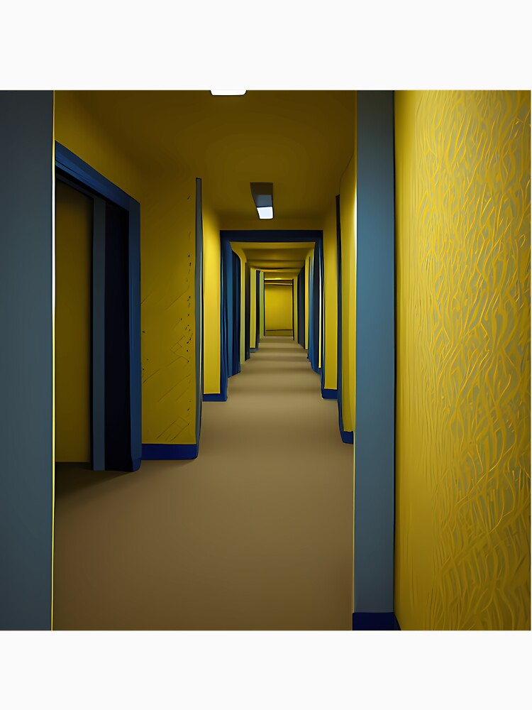 Liminal Space Yellow Wallpaper Eerie Doors by qnvpewhwim55