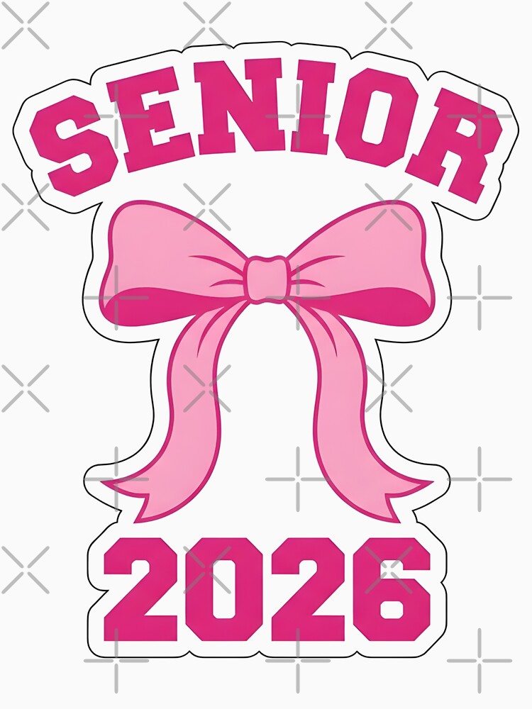 Senior 2026 Coquette Bow Pink - Class of 2026 by Abdeelol