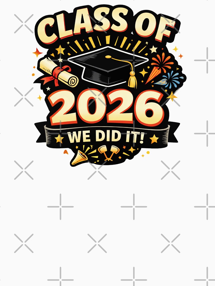 Class of 2026 Graduation Cap Fireworks Senior Grad Gift Sticker by jglobal360