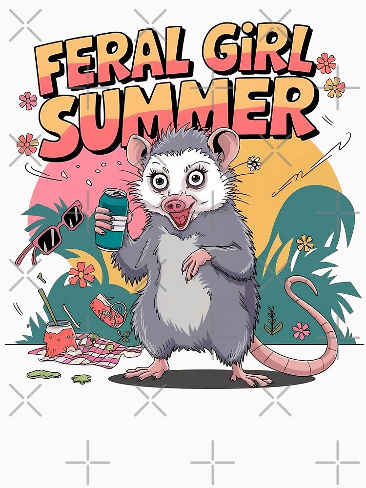 Feral Girl Summer Possum Meme by AniArtPL