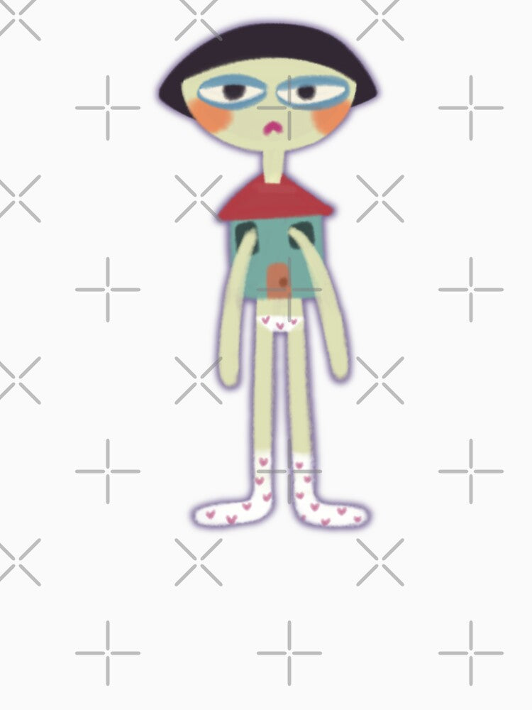 weird introverted stay at home girlie by Kyna Arts
