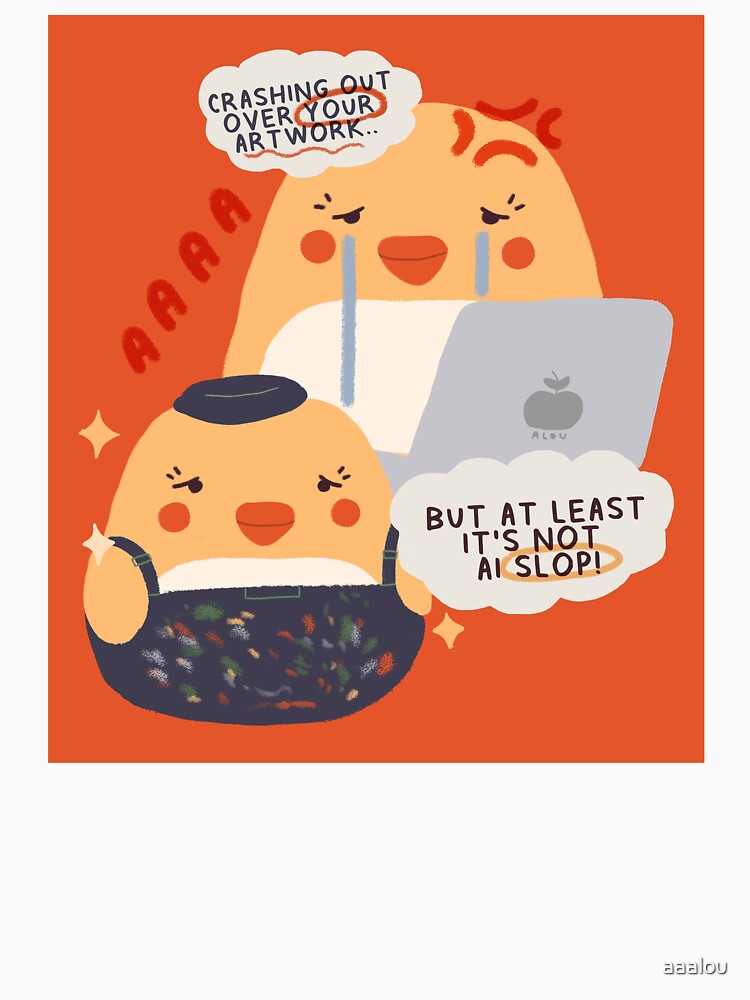 AI is not Art! - Mochi Bird Series by aaalou
