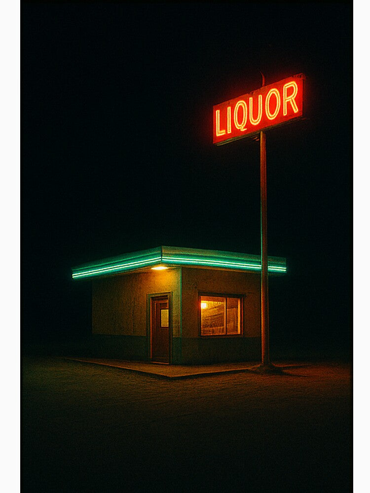 Neon Liquor – Cinematic Retro Night Photography by BadaBingBear