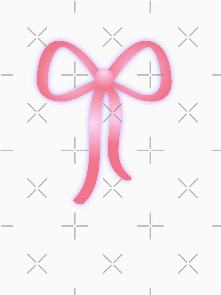 Y2K Pink Bow – Coquette Cyber Aesthetic Ribbon by EJRdesign