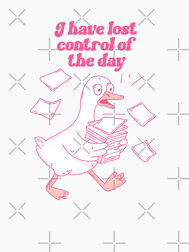 Panicked Duck Has Lost Control of the Day by Jess.a.creates
