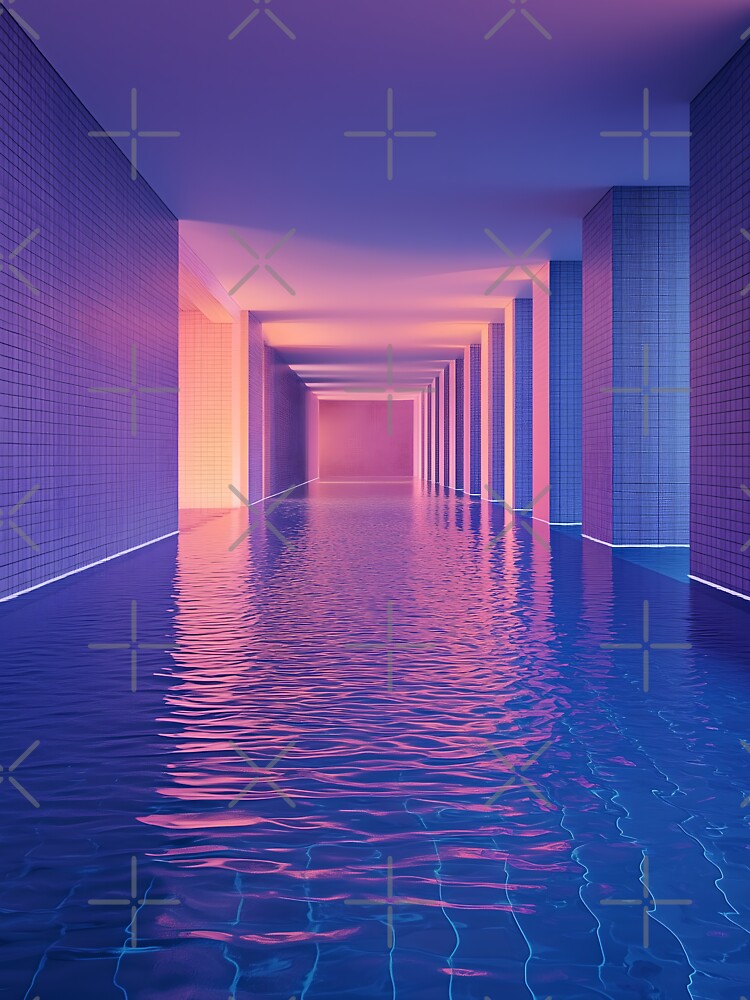 Neon Depths by Viktor Surzhko