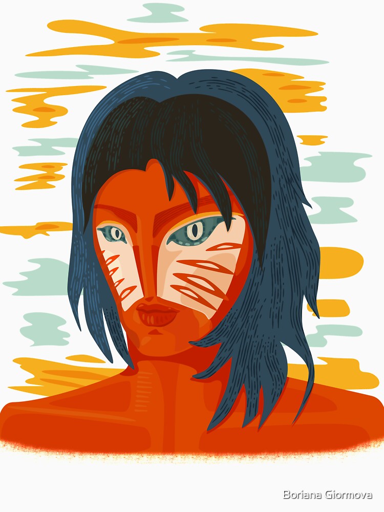 Aesthetic Alien Girl Portrait by Boriana Giormova