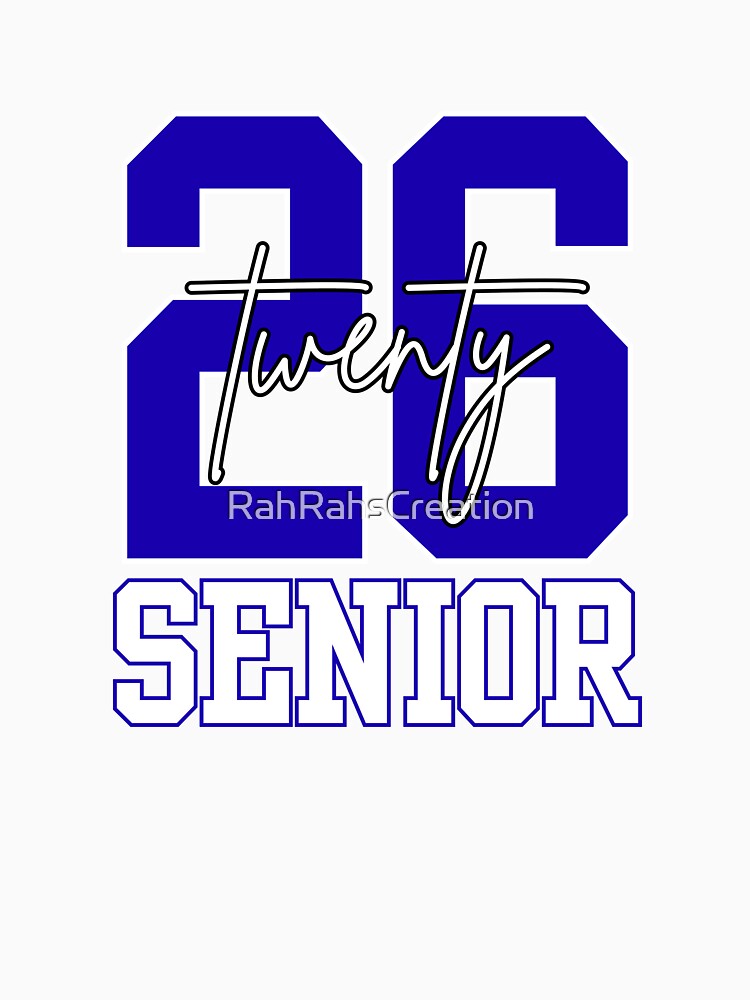 2026 Senior in blue by RahRahsCreation