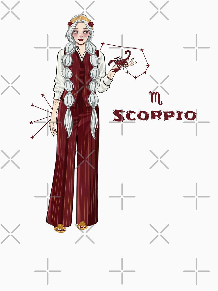Scorpio Girl Dark Cosmic Goddess Art by Iqrapixels