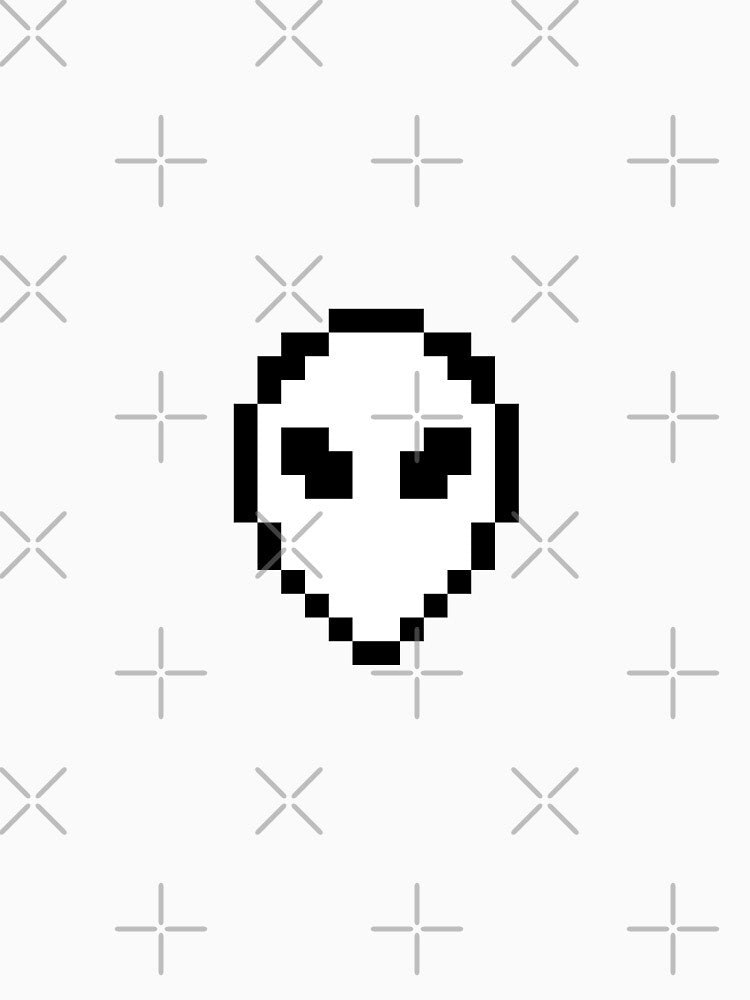 Retro Pixel Alien Head Sprite by Geckoco