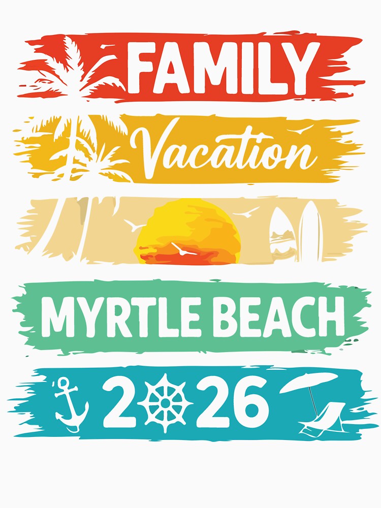 Vintage Myrtle Beach Vacation 2026 Family Trip Matching Summer Travel Group by kiralynstration
