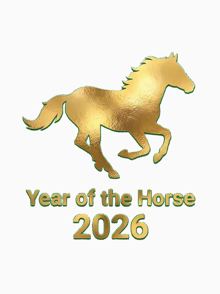 Golden Year of the Horse 2026 - Chinese Zodiac Lunar New Year by platooz
