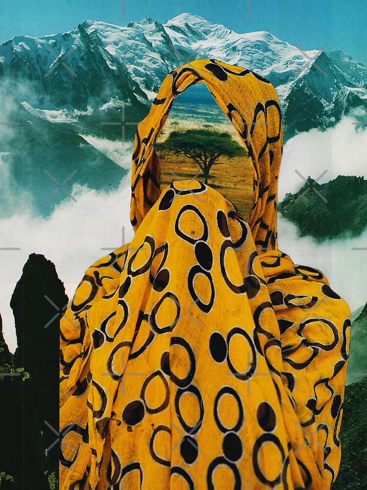 Surreal handmade collage "Nomades" by Everna-more