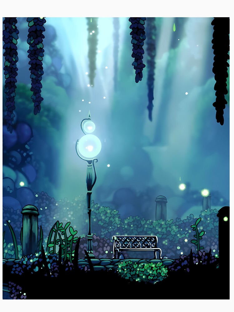 Glowing Mossy Bench Eerie Fantasy Landscape by lrdvvwzvhv57
