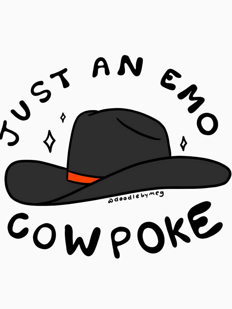 Just An Emo Cowpoke Funny Alt Western by prdcycqi97
