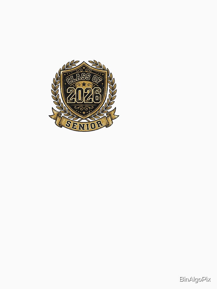 Class Of 2026 Senior Shield Crest | Graduation Badge by BinAlgoPix