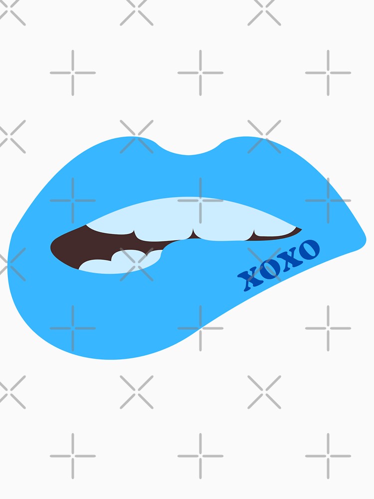 Preppy XOXO blue lips by SUUSCK ★