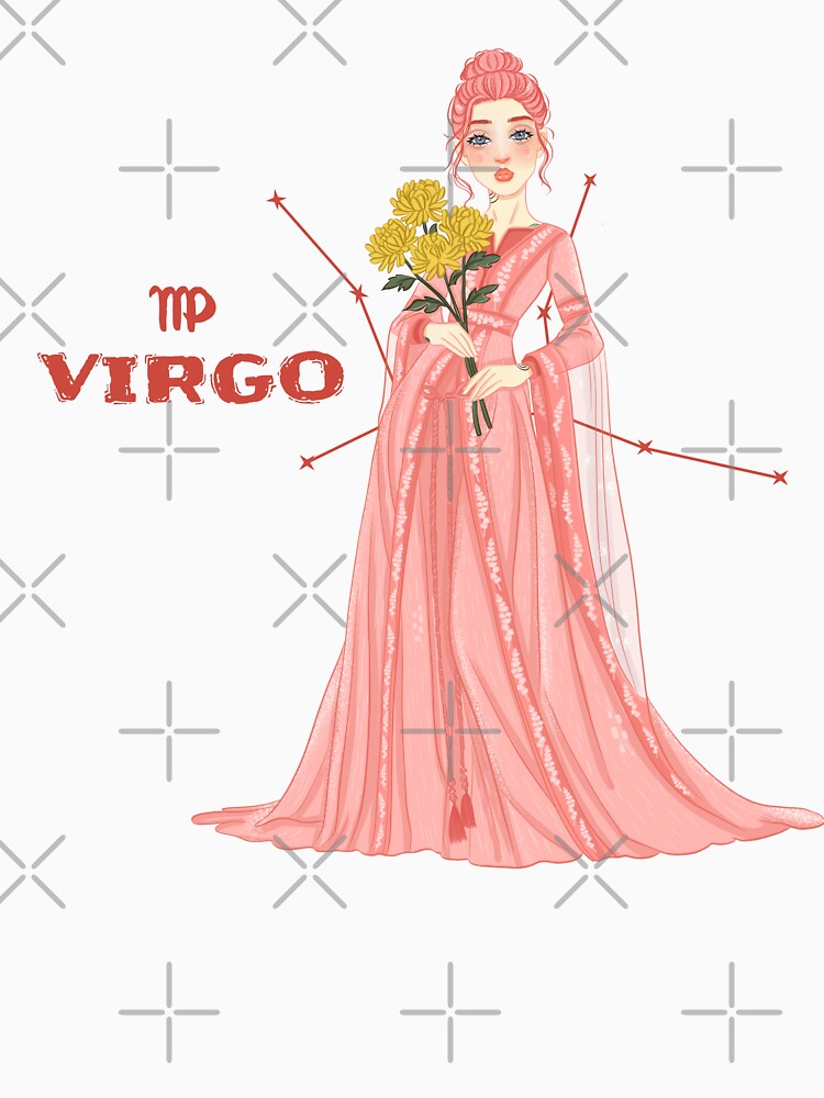 Virgo Girl Minimal Earthy Cosmic Art by Iqrapixels