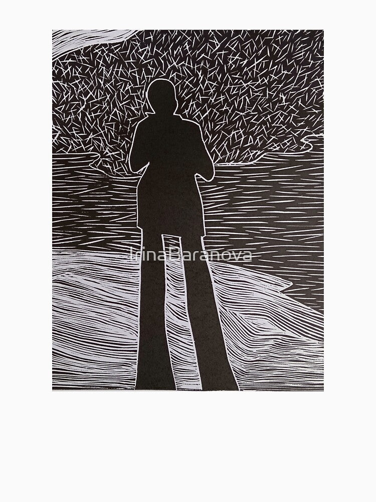 Abstract Woman Print. Dark Feminine Energy Art. Abstract Black and White Art. Fashion design. Prints, stickers, gifts. by IrinaBaranova