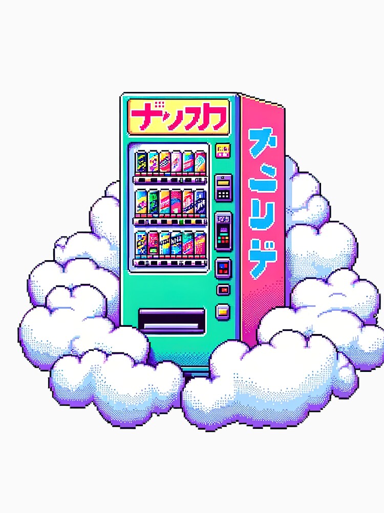 Pixel Art Japanese Vending Machine by tankuss