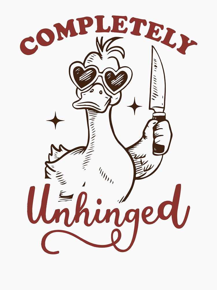 Completely Unhinged Duck with Knife by BrownHorse90s