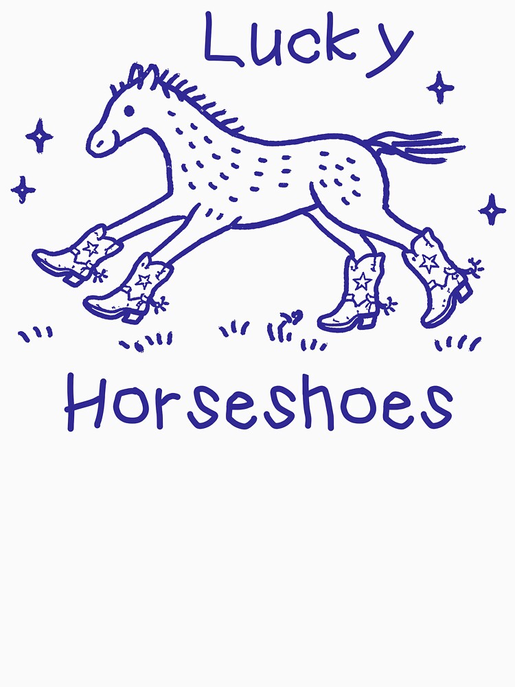 Lucky Horse Cowboy Boots - Cute Country Horse Girl Meme by RandyHaskins