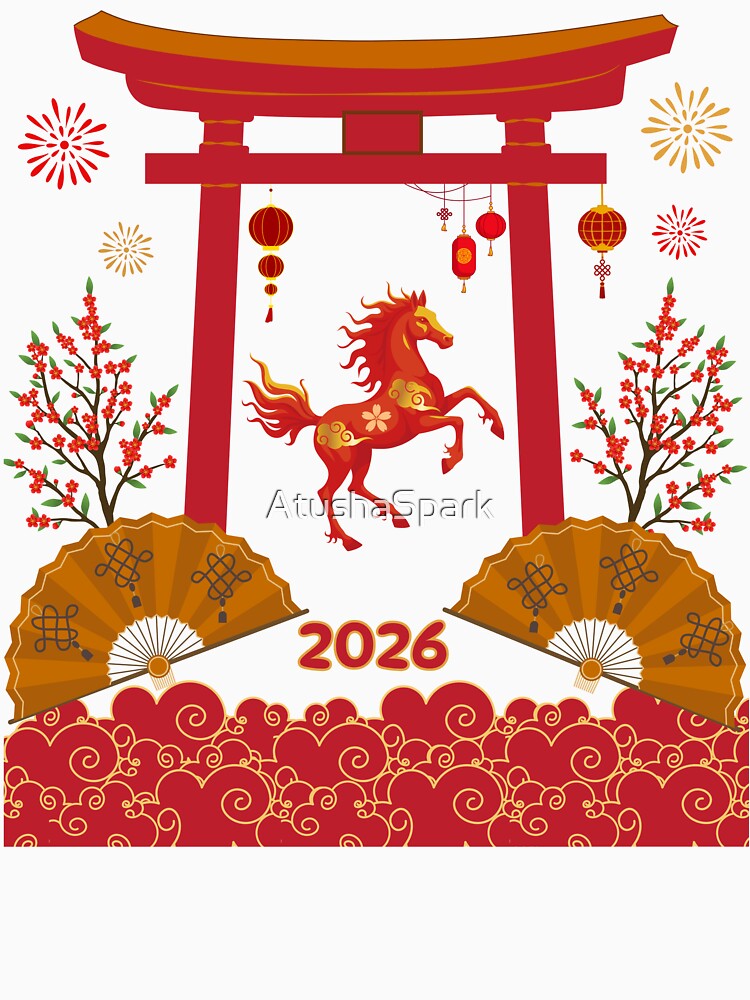 Year of The Fire Horse - Chinese New Year Colorful Celebration by AtushaSpark