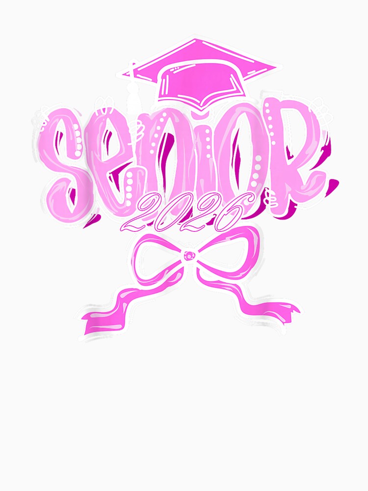 Graduation 2026 Senior 2026 Class of 2026 Coquette Pink Girl by Boutkimaewab