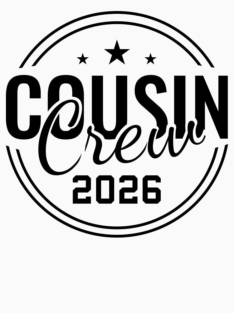 Cousin Crew 2026  – Matching Cousins Family Reunion & Beach Vacation Tee by PixelWaveBD