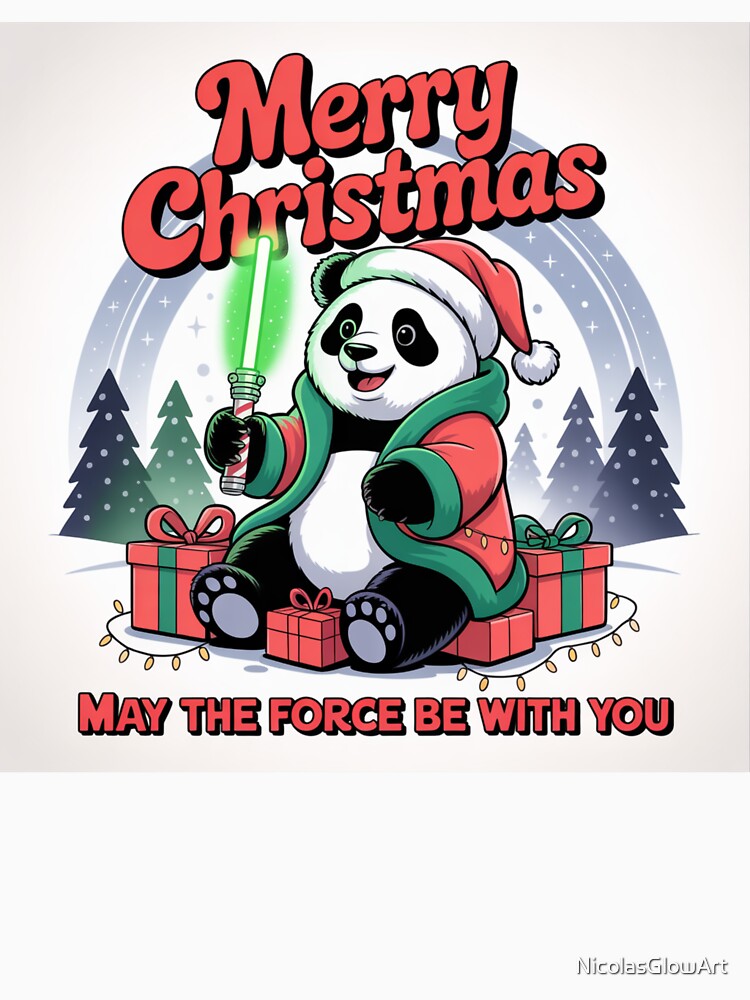 Merry Christmas, May The Force Be with You by NicolasGlowArt