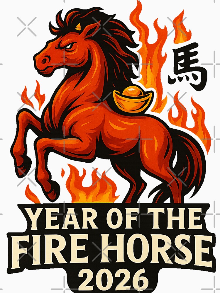 Fire Horse, Chinese New Year Fire Horse by devonclemon