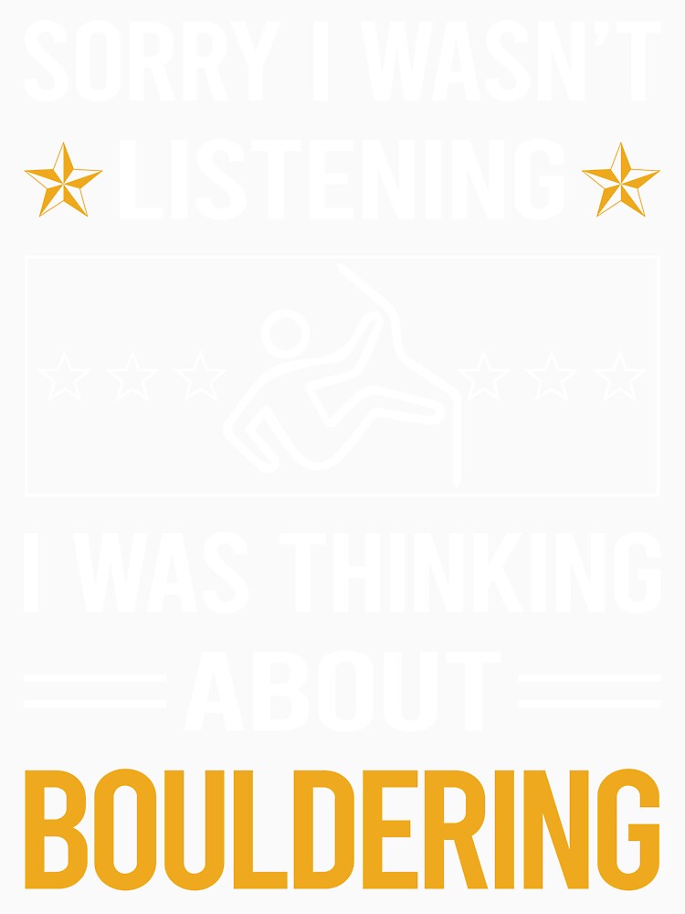 Funny Listening Bouldering Rock Climbing by fatherbarliman