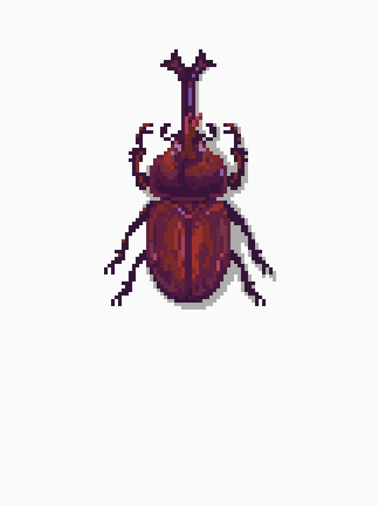 Pixel art beetle nº 50 by Kanistamps