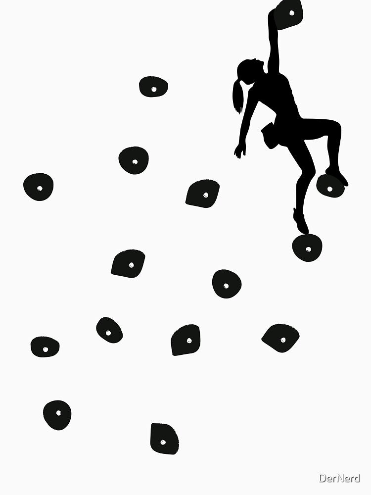 Bouldering Climbing Black Boulder Holds Woman by DerNerd