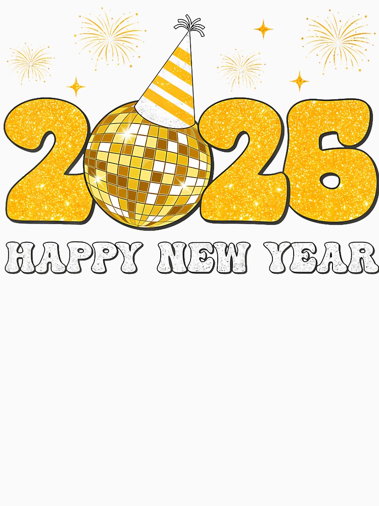 Happy New Year 2026 Disco Ball New Year's Eve Resolutions by JanisPenelope