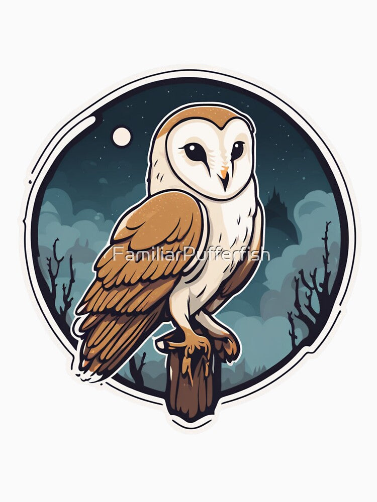 Barn Owl Art by FamiliarPufferfish