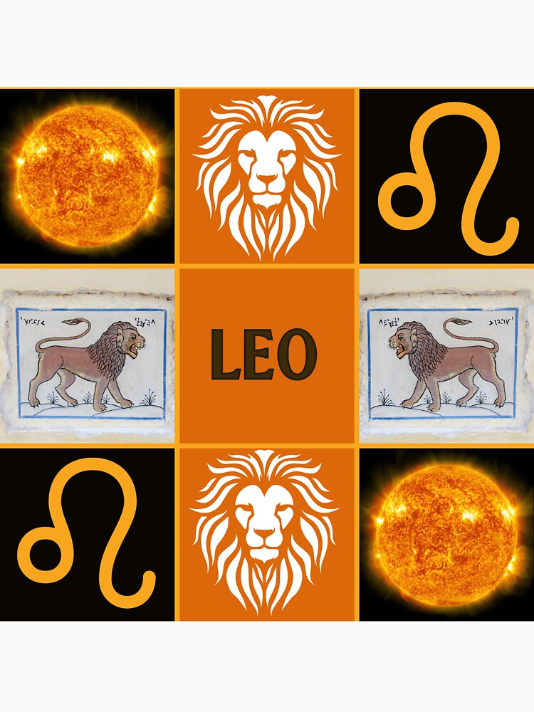 Leo Lion Zodiac Astrology Design by Scotti Cohn