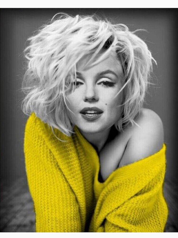 Marylin Monroe in yellow painting by gracillisJeane