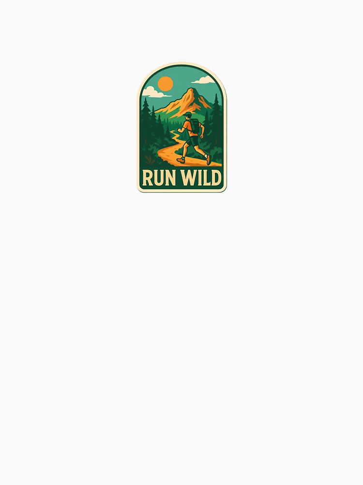 Run Wild Sticker – Free as the Mountains by Trail Line