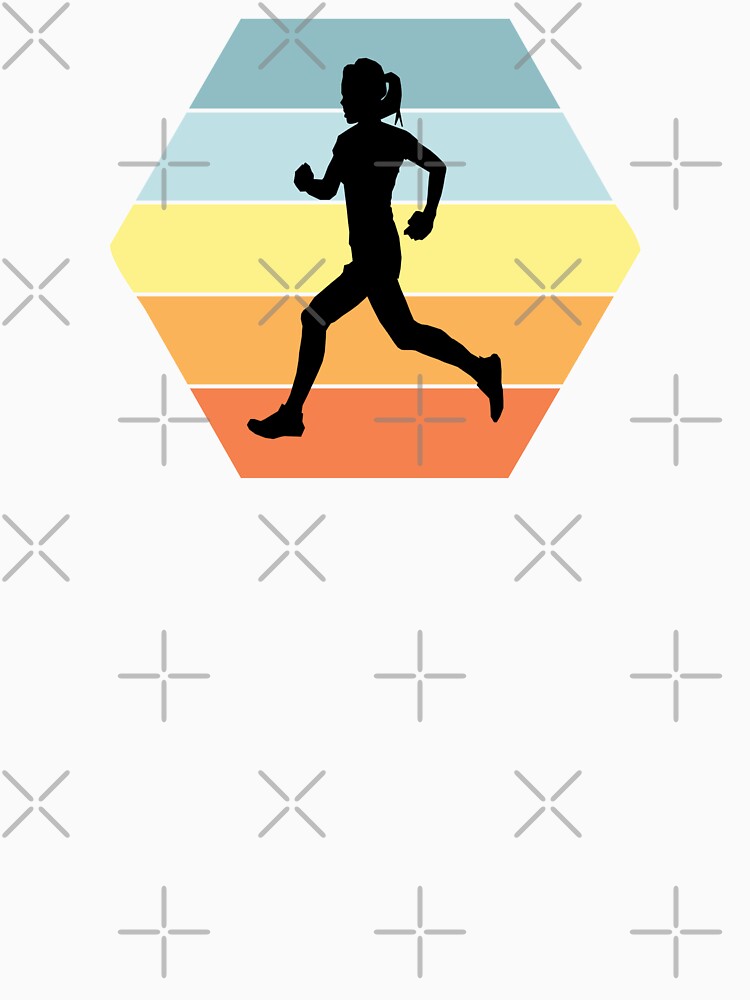 Run Free - Woman Runner - Summer Colors by HeatherPore